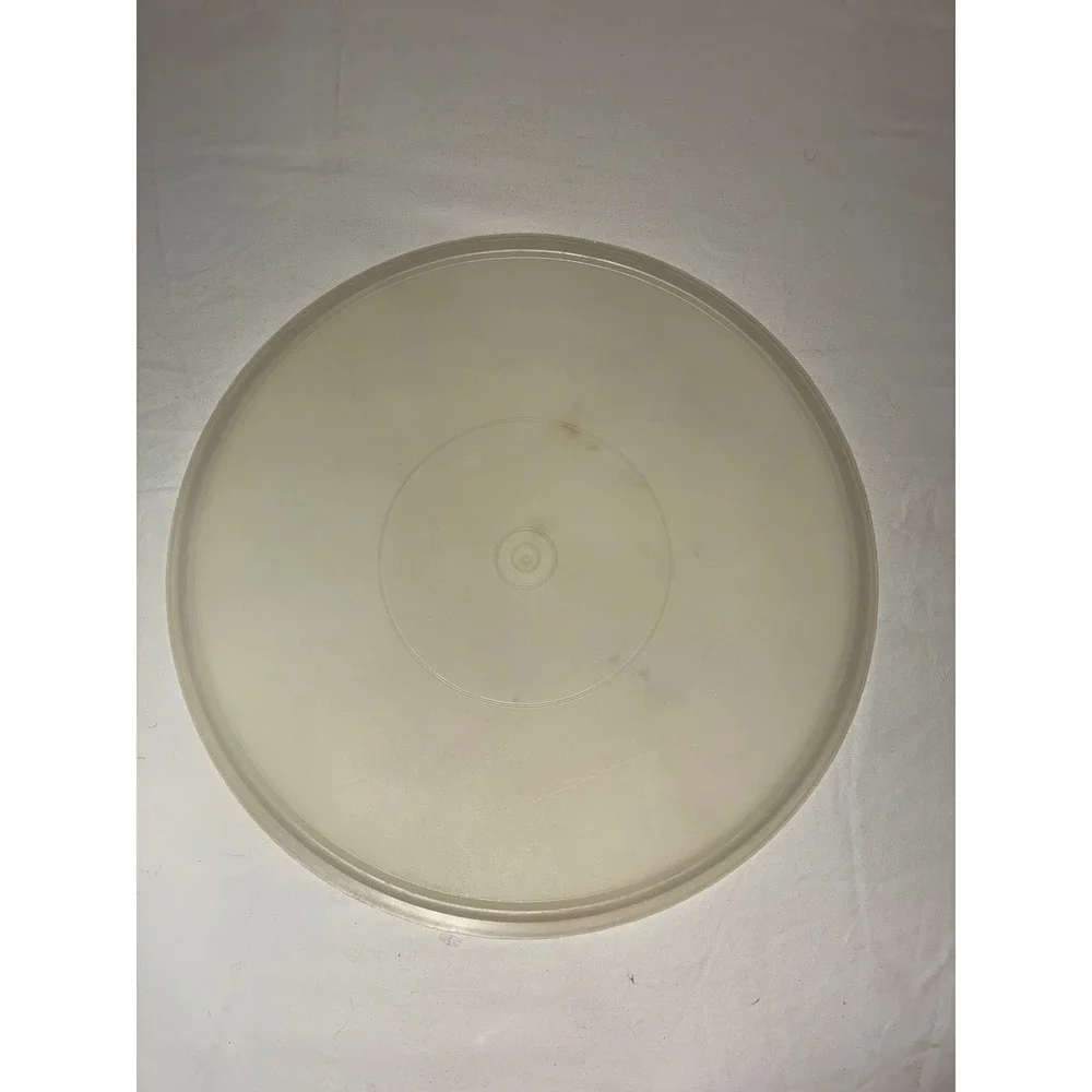 Tupperware Vintage Round Replacement Lid 12 Inch Sheer White Cream 224-9